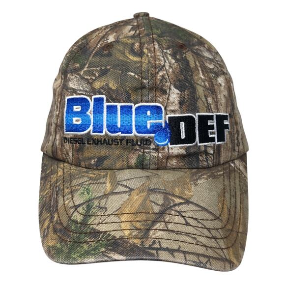 Blue DEF Diesel Exhaust Fluid Strapback Baseball Cap Multicolor OS Camouflage - Picture 1 of 10